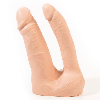 RŮŽOVÝ POKOJ - ARTHUS REALISTICKÉ DVOJITÉ DILDO Z TĚLA 17CM/15,5CM