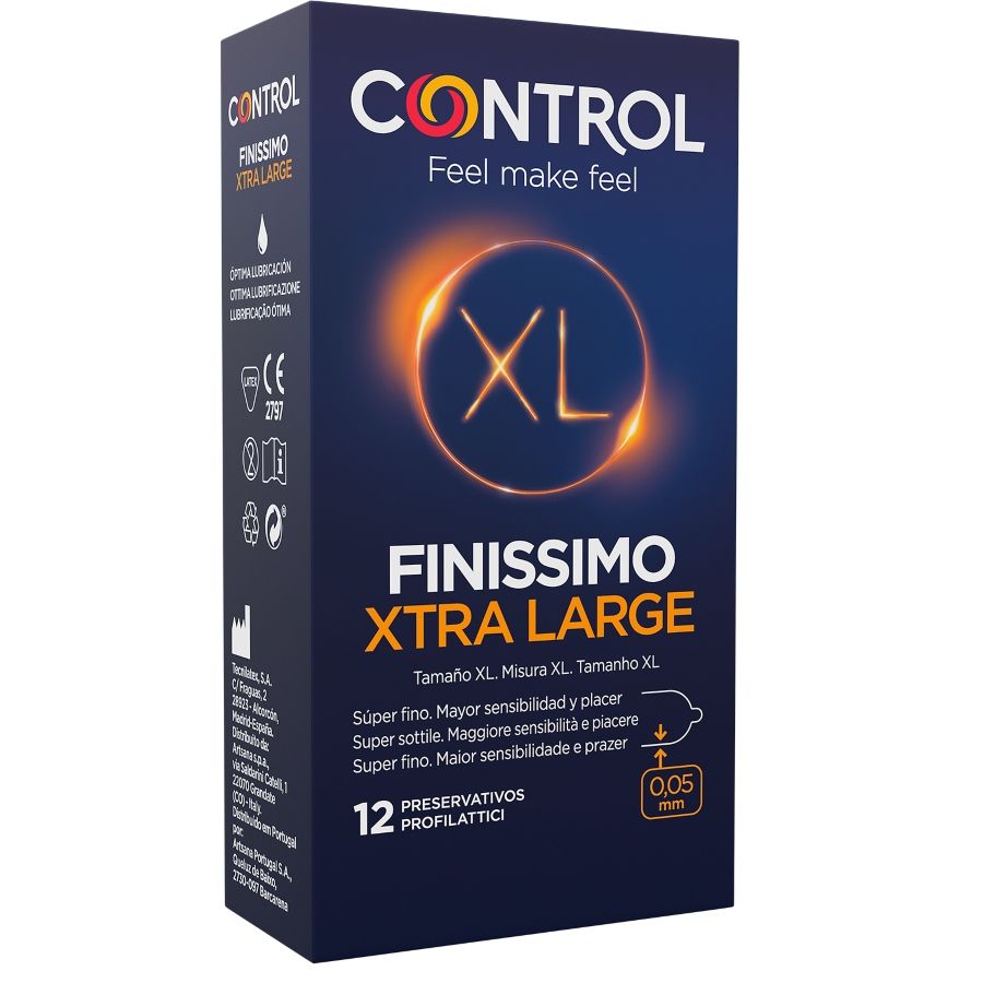 OVLÁDÁNÍ - FINISSIMO XL KONDOMY 12 JEDNOTEK
