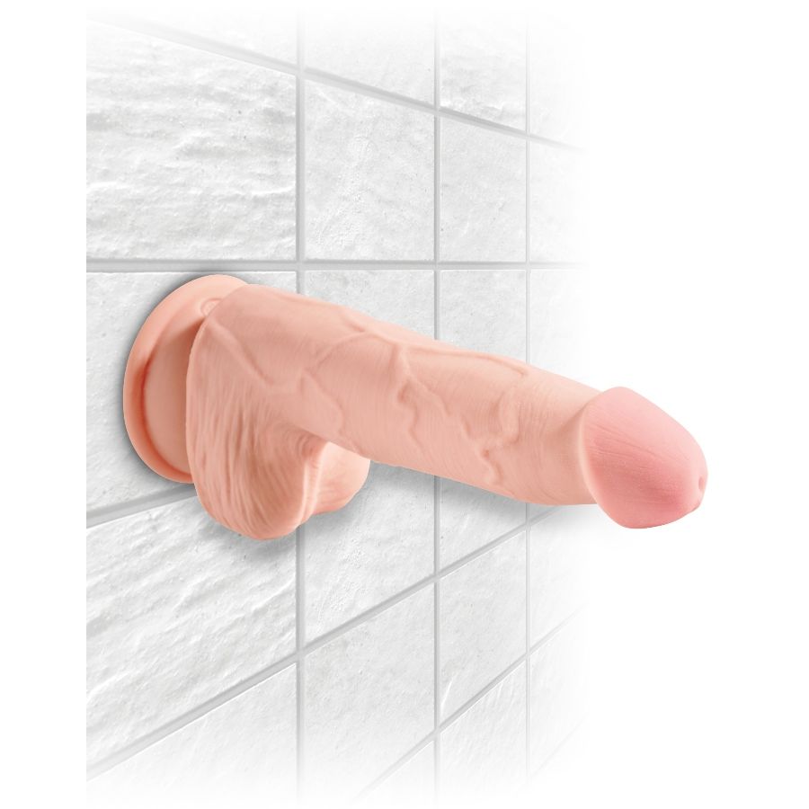 KING COCK - TROJITÉ DILDO S HUSTOTOU 19 CM
