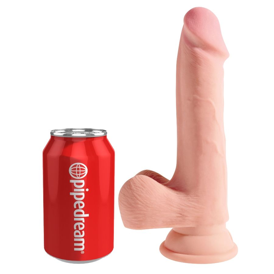 KING COCK - TROJITÉ DILDO S HUSTOTOU 19 CM