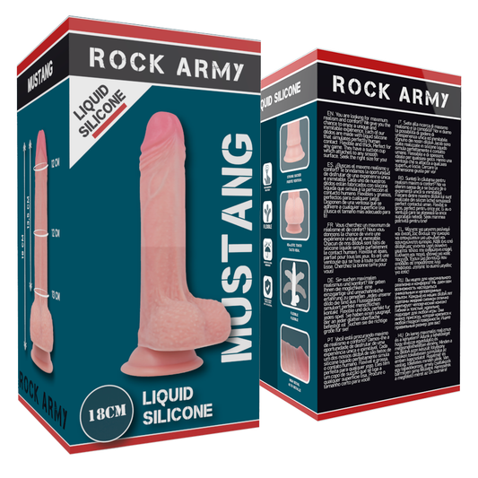 ROCKARMY - TEKUTÝ SILIKON PREMIUM MUSTANG REALISTICKÝ 18 CM -O- 4,14 CM