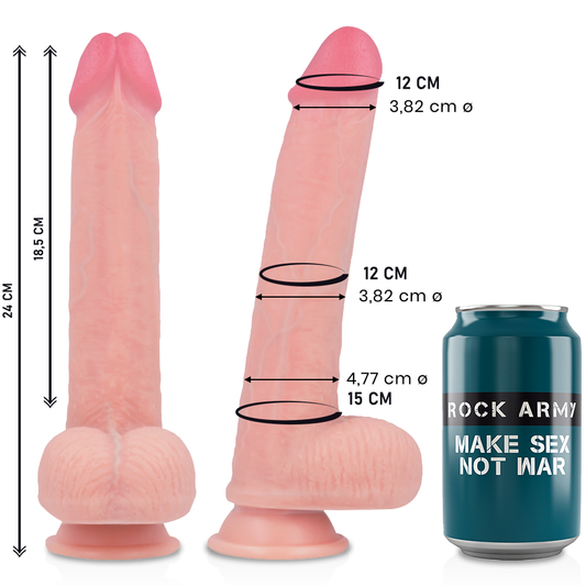 ROCKARMY - TEKUTÝ SILIKON PREMIUM KINGCOBRA REALISTICKÁ 24 CM -O- 4,77 CM
