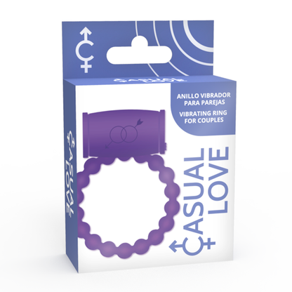 CASUAL LOVE - 25 PÁROVÝ VIBRAČNÍ KROUŽEK FIALOVÝ