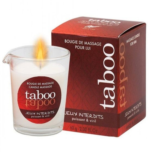RUF - MASÁŽNÍ SVÍČKA TABOO PRO NĚJ JEUX INDITS VŮNĚ DIVOKÉHO LIŠEJNÍKU