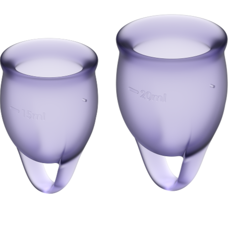 SATISFYER - MENTRUÁLNÍ KAŠÍREK SEBEVĚDOMÝ FIALOVÝ 15 + 20 ML
