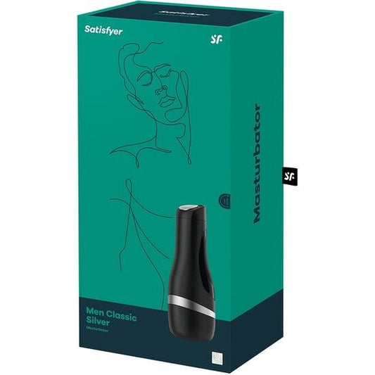 SATISFYER - MASTURBÁTOR PRO MUŽE KLASICKÝ STŘÍBRNÝ