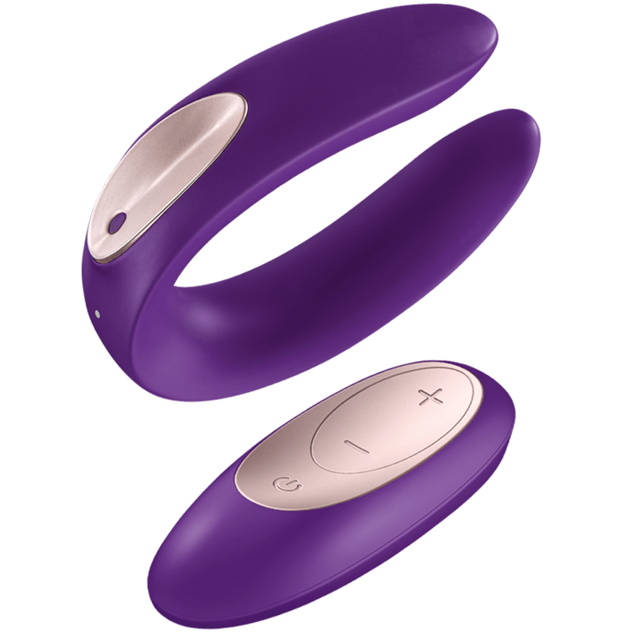 SATISFYER - MASÁŽNÍ PŘÍSTROJ PARTNER PLUS S DÁLKOVÝM OVLÁDÁNÍM PRO PÁRY, EDICE 2020