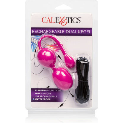 CALEXOTICS - DOBÍJECÍ DUÁLNÍ KEGELOVY CVIKY RŮŽOVÉ