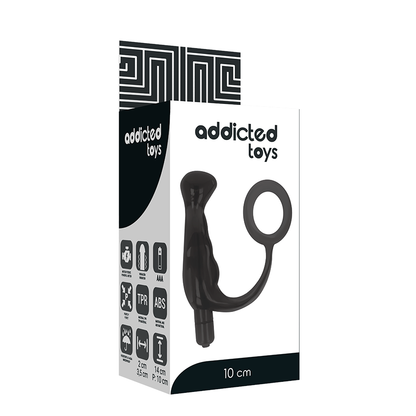 ADDICTED TOYS - VIBRÁTOR PROST TICO ČERNÝ 10 CM