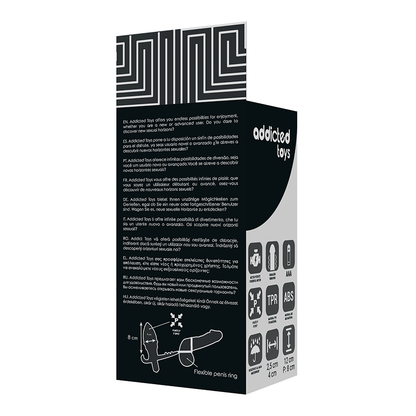 ADDICTED TOYS - ANÁLNÍ KOlík s dvojitým černým kroužkem