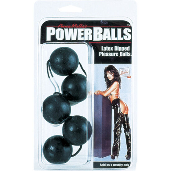 CALEXOTICS - ANÁLNÍ KOULE POWER BALLS ČERNÉ