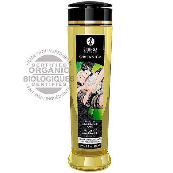 SHUNGA - PŘÍRODNÍ BIO MASÁŽNÍ OLEJ 240 ML