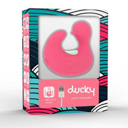 HAPPY LOKY - DUCKYMANIA DOBÍJECÍ SILIKONOVÝ STIMULÁTOR NA PRST