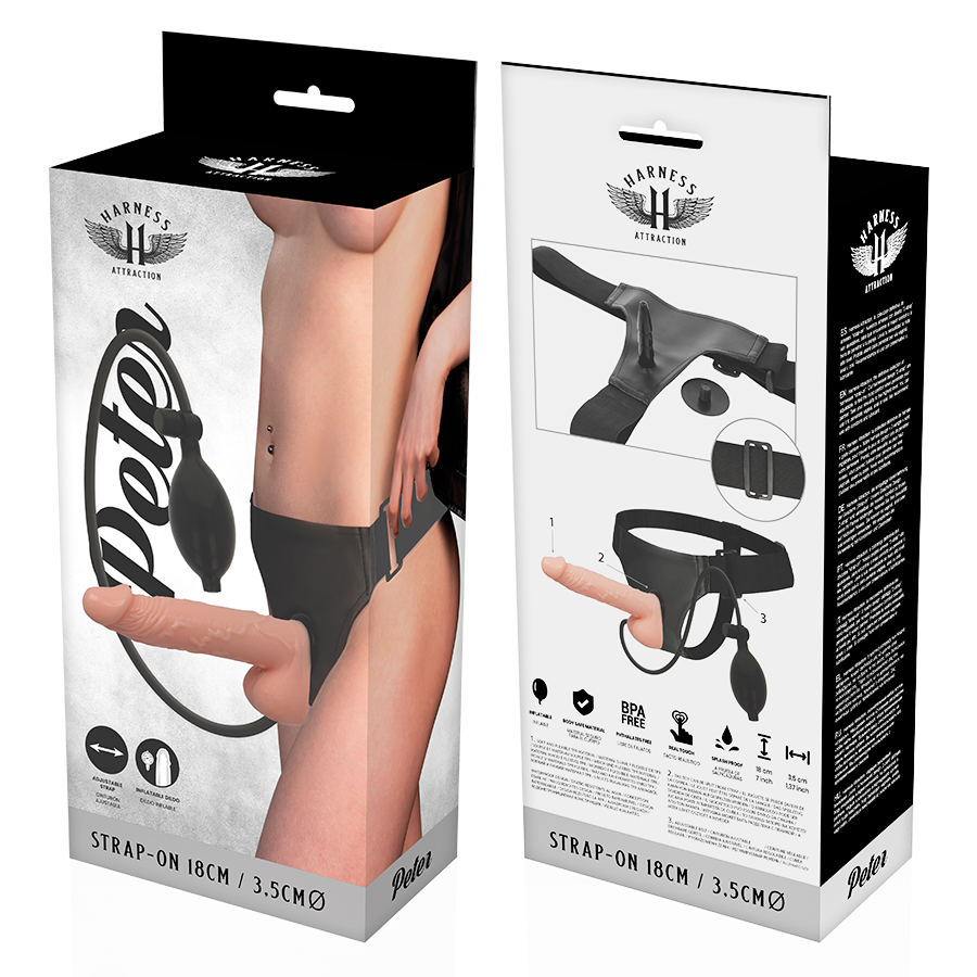 ATRAKČNÍ POSTROJ - RNES PETER S NAFUKOVACÍM PENISEM 18 CM -O- 3,5 CM