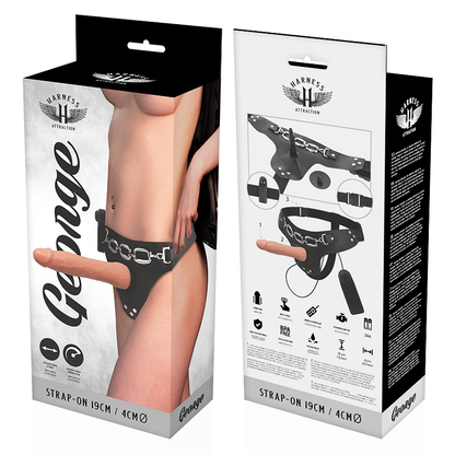 ATRAKCE S POSTROJEM - REALISTICKÝ VIBRÁTOR RNES GEORGE 19 CM -O- 4 CM