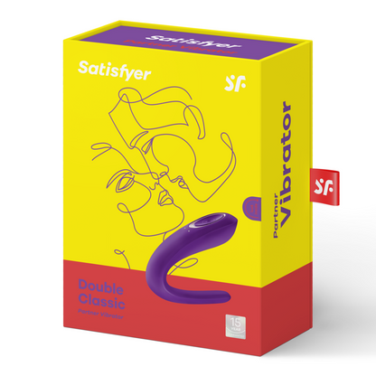 SATISFYER - VIBRÁTOR PRO PARTNERY, KTERÝ STIMULUJE OBĚ PARTNERY