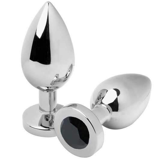 KOVOVÝ TVRDÝ - ANÁLNÍ KOlík DIAMOND ČERNÝ MALÝ 5,71 CM