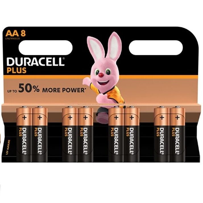 Baterie DURACELL PLUS POWER AA LR6 8 kusů