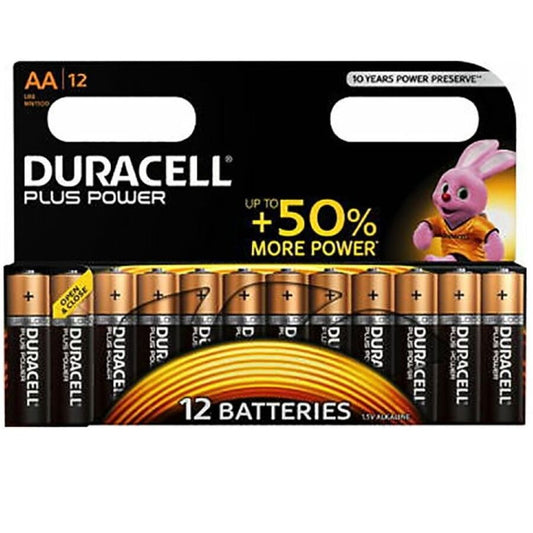 Baterie DURACELL PLUS POWER AA LR6 12 kusů