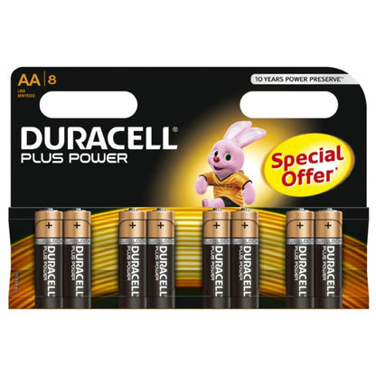 Baterie DURACELL PLUS POWER AA LR6 8 kusů