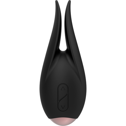 KOKETNÍ ŠIK DESIRE - STIMULATOR KLITORU ČERNÁ / ZLATÁ KVĚTINA