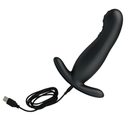 MR PLAY - DOBÍJECÍ ČERNÝ MASÁŽER PROSTATY