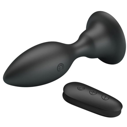 MR PLAY - ANÁLNÍ KOlík s vibračním efektem, černý, s dálkovým ovládáním