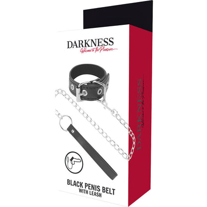 DARKNESS - PENISOVÝ KROUŽEK S PÁSKEM
