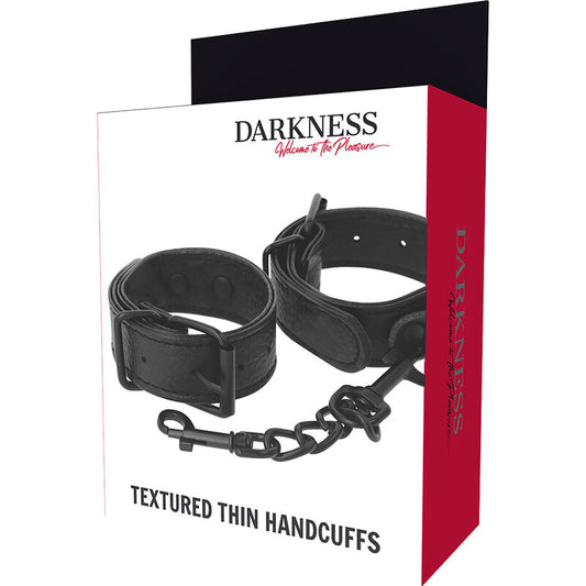 DARKNESS - ŠIROKÁ TENKÁ POUTA S TEXTUROU