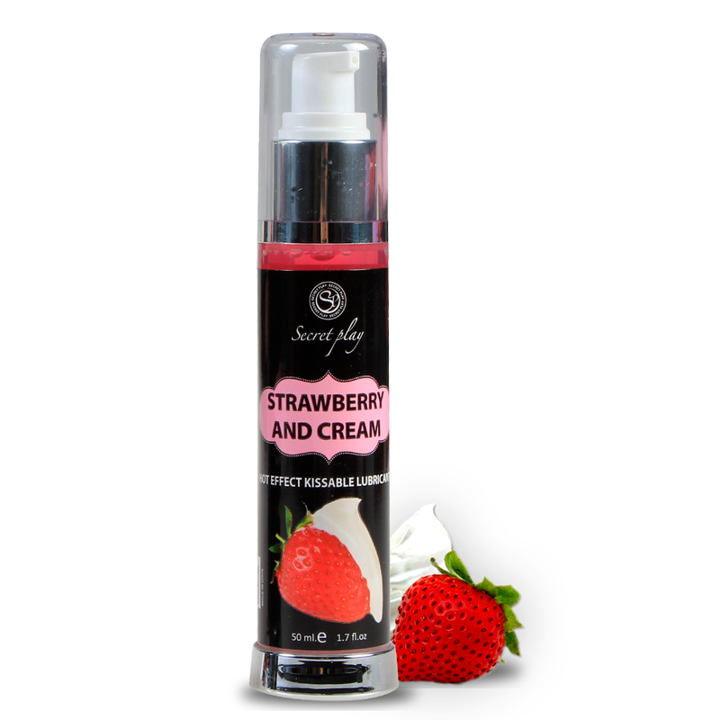 SECRETPLAY - LUBRIKANT 2-1 HEAT EFFECT JAHODA A KRÉM 50 ML