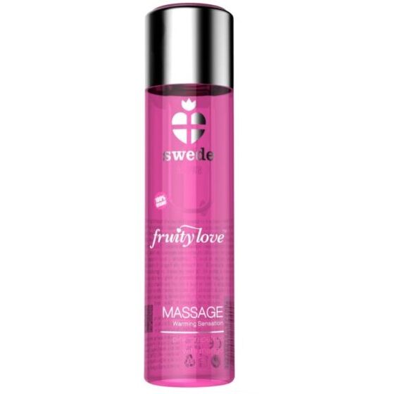 SWEDE - OVOCNÝ MASÁŽNÍ OLEJ S HŘEJIVÝM ÚČINEM RŮŽOVÝ GREP S MANGEM 60 ML