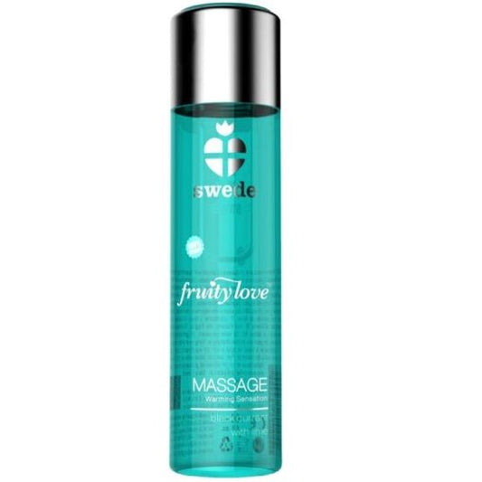 ŠVÉDKA - OVOCNÝ MASÁŽNÍ OLEJ S HŘEJIVÝM ÚČINEM, ČERNÝ RYBÍZ A LIMETKA 60 ML