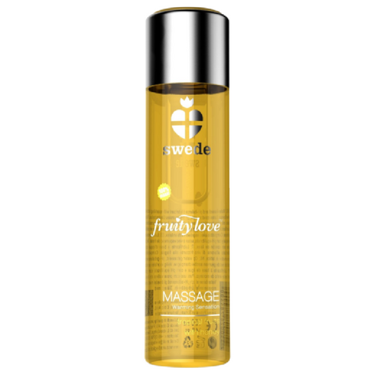 ŠVÉDSKÁ OMÁČKA - OVOCNÝ MASÁŽNÍ OLEJ S HŘEJIVÝM ÚČINEM TROPICKÉ OVOCE S MEDEM 120 ML.