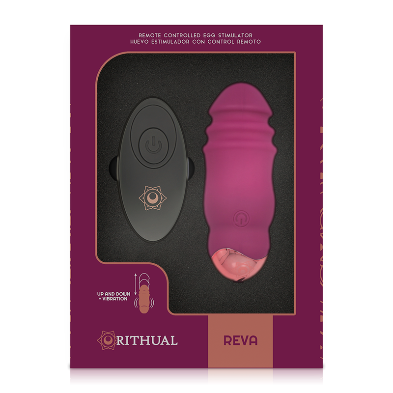 RITHUAL - REVA EGG DÁLKOVÉ OVLÁDÁNÍ SYSTÉM NAHORU A DOLŮ + VIBRACE