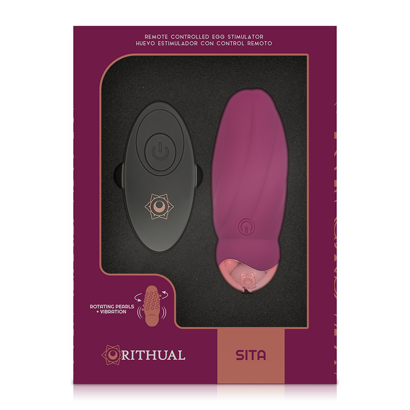 RITHUAL - SITA EGG DÁLKOVÉ OVLÁDÁNÍ ROTACE KORÁLEK + VIBRACE