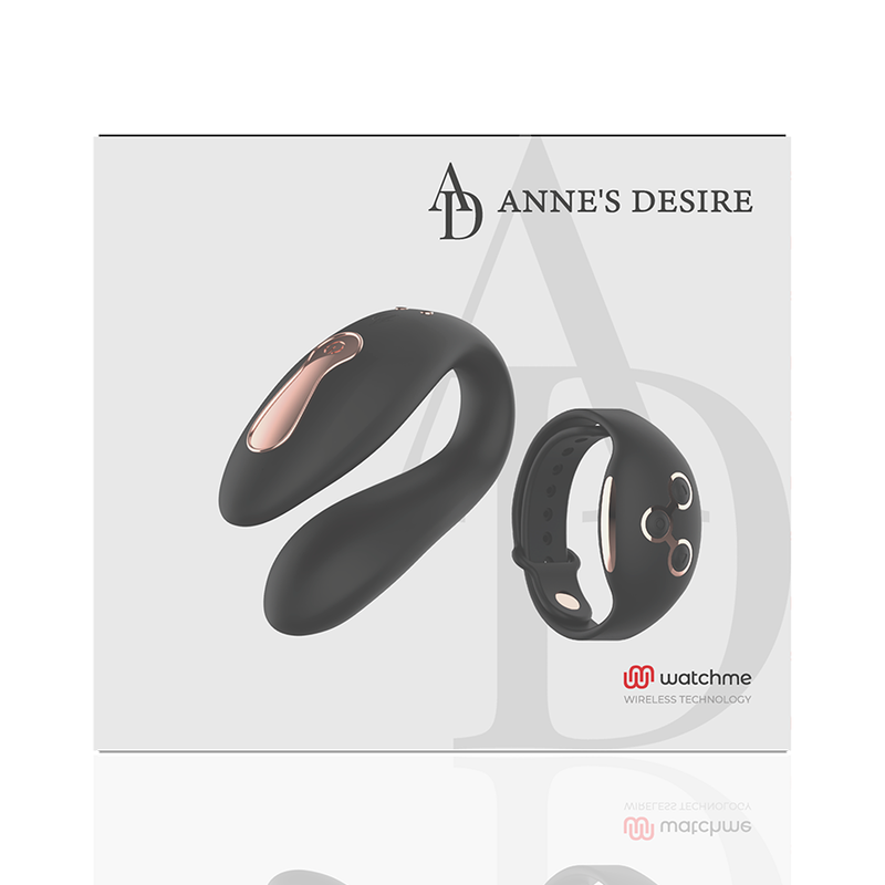 ANNE'S DESIRE - TECHNOLOGIE DVOJITÉHO POTĚŠENÍ A HODINKY ČERNÁ/ZLATÁ
