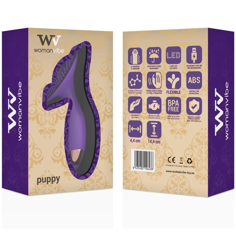 WOMANVIBE - DOBÍJECÍ SILIKONOVÝ STIMULÁTOR PRO ŠTĚŇATA