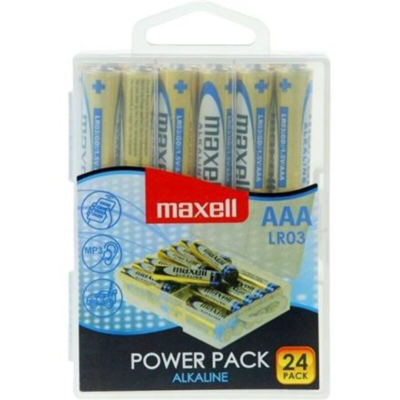 MAXELL - ALKALICKÉ BATERIE AAA LR03 BALENÍ * 24 BATERIÍ