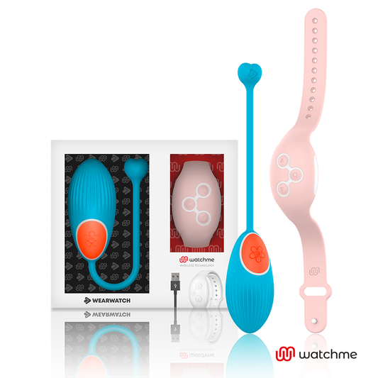 WEARWATCH - DÁLKOVÝ OVLÁDAČ WATCHME TECHNOLOGY VEJCE MODRÁ / RŮŽOVÁ
