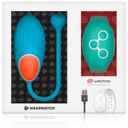 WEARWATCH - DÁLKOVÉ OVLÁDÁNÍ WATCHME TECHNOLOGY VEJCE MODRÁ / AKVAMARÍNOVÁ