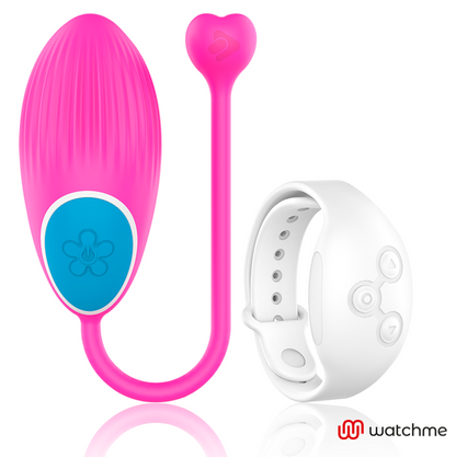 WEARWATCH - DÁLKOVÉ OVLÁDÁNÍ WATCHME TECHNOLOGY VEJCE FUCHSIA / NIVEO