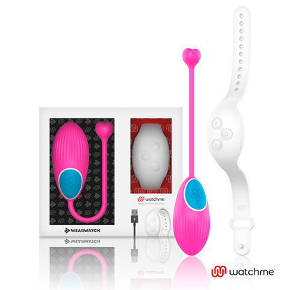 WEARWATCH - DÁLKOVÉ OVLÁDÁNÍ WATCHME TECHNOLOGY VEJCE FUCHSIA / NIVEO