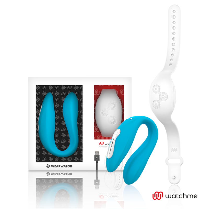 WEARWATCH - WATCHME DVOJITÁ TECHNOLOGIE VIBRÁTOR INDIGO/SNĚH