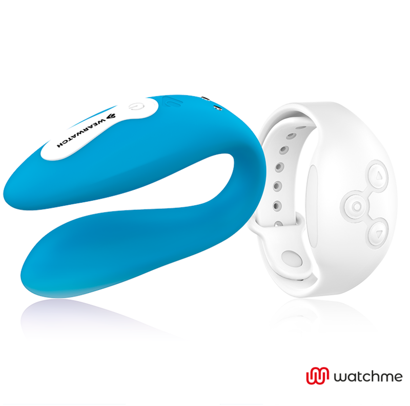 WEARWATCH - WATCHME DVOJITÁ TECHNOLOGIE VIBRÁTOR INDIGO/SNĚH