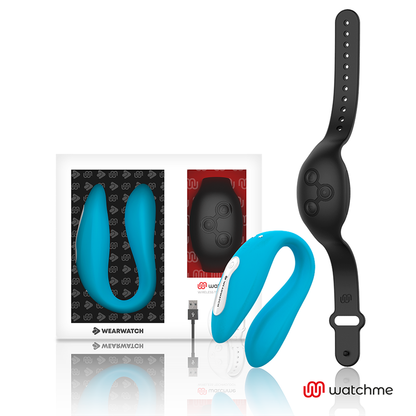 WEARWATCH - WATCHME DVOJITÁ TECHNOLOGIE VIBRÁTOR INDIGO / JET