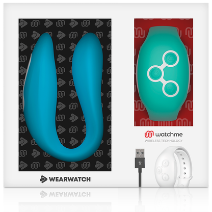 WEARWATCH - DVOJITÁ TECHNOLOGIE WATCHME VIBRÁTOR INDIGO/MOŘSKÁ VODA