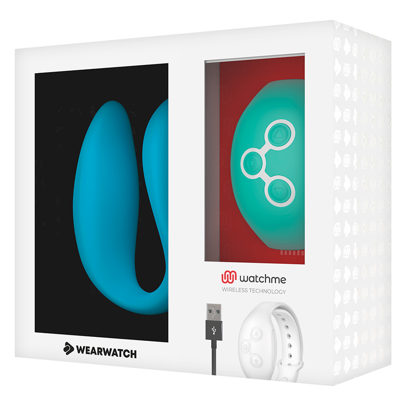 WEARWATCH - DVOJITÁ TECHNOLOGIE WATCHME VIBRÁTOR INDIGO/MOŘSKÁ VODA