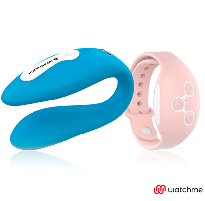 WEARWATCH - WATCHME VIBRÁTOR S DVOJITOU TECHNOLOGIÍ INDIGO / RŮŽOVÁ