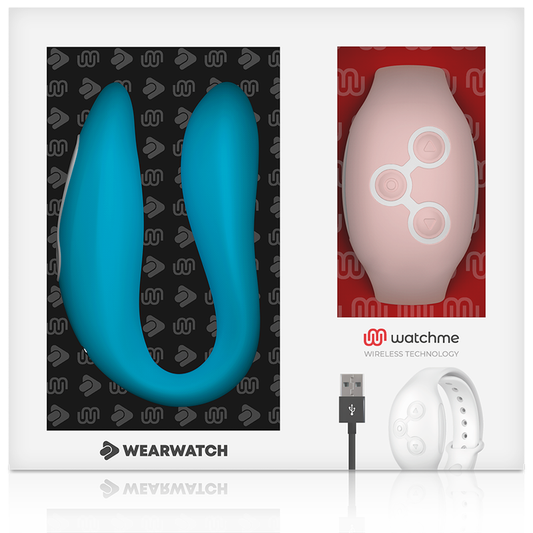 WEARWATCH - WATCHME VIBRÁTOR S DVOJITOU TECHNOLOGIÍ INDIGO / RŮŽOVÁ