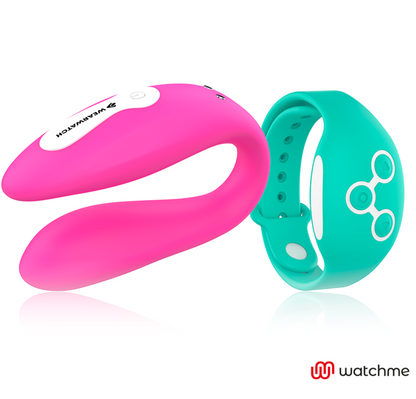 WEARWATCH - DVOJITÁ TECHNOLOGIE WATCHME VIBRÁTOR FUCHSIE / MOŘSKÁ VODA